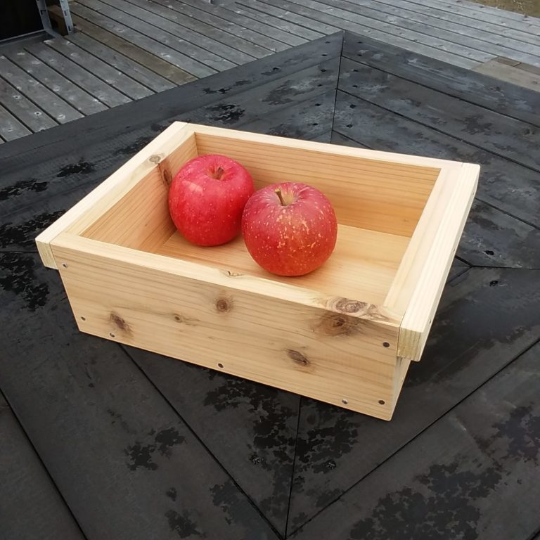 ミニリンゴ箱づくり